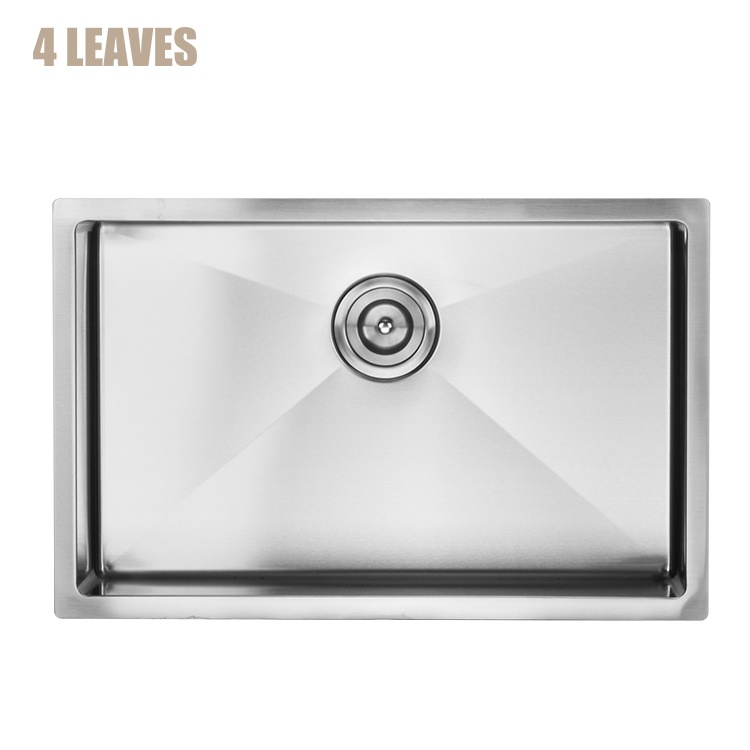 Single Bowl Topmount Stainless Steel Handmade Kitchen Sink